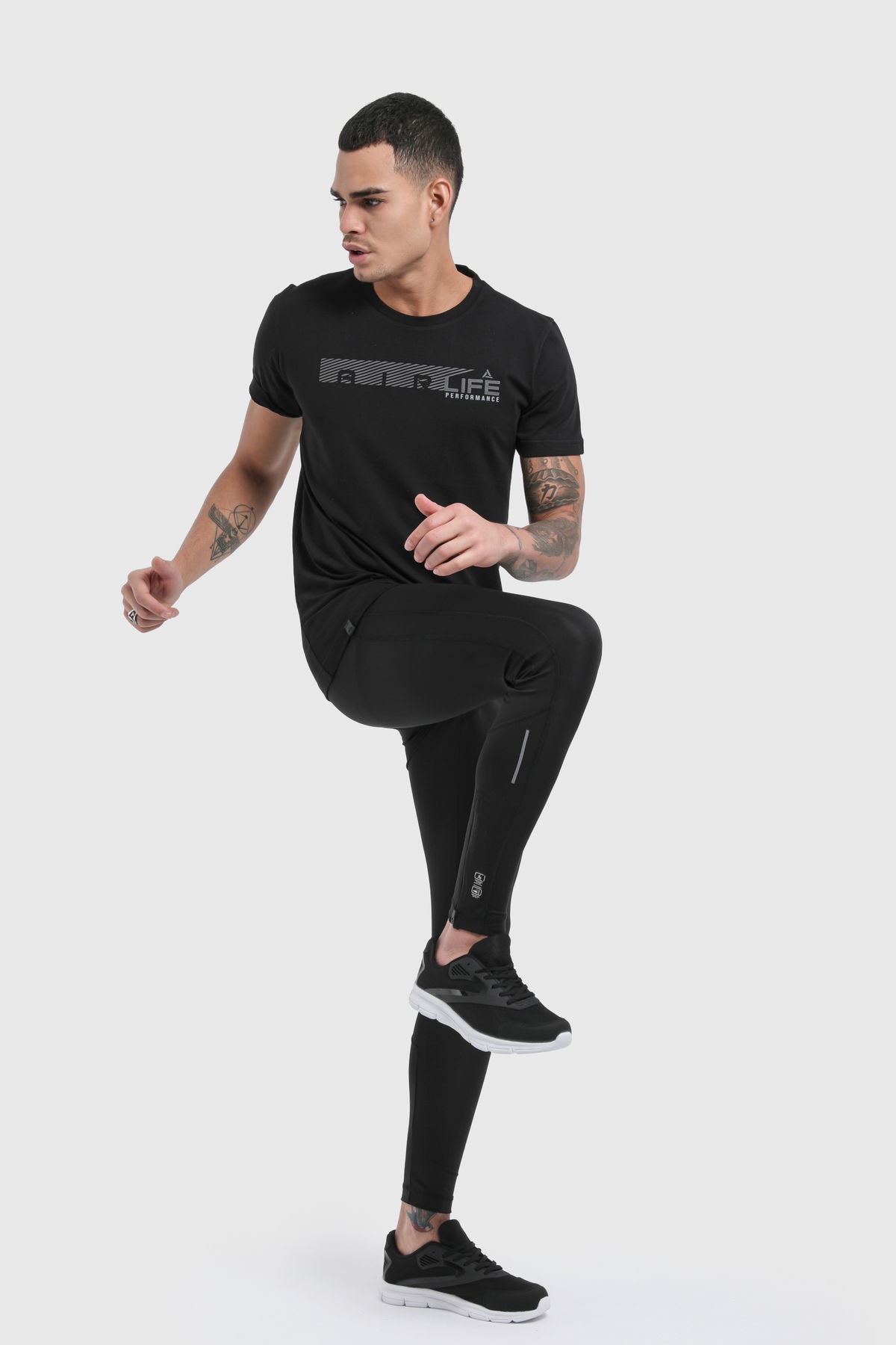 22012 - Black - Men's Sport Leggings
